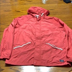 Abercrombie Large men’s red rain coat